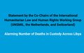 Statement by the Co-Chairs of the International Humanitarian Law and Human Rights Working Group (UNSMIL, the Netherlands, and Switzerland)
