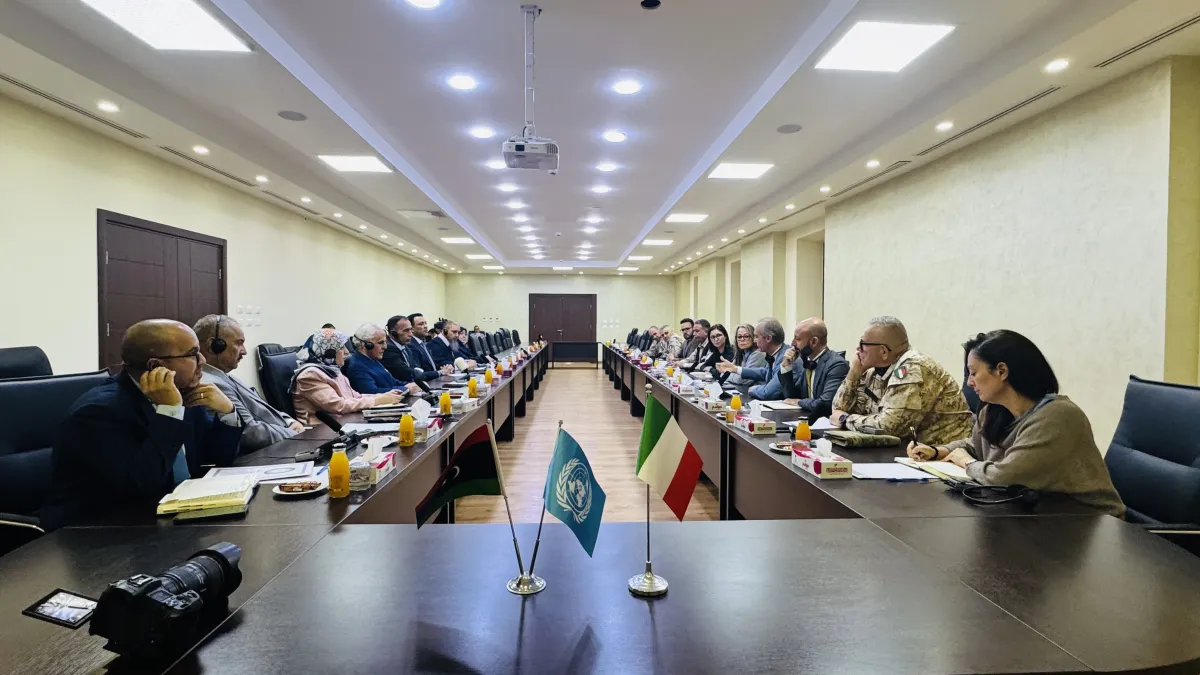 UN and Italy review progress on clearing Misratah blast site