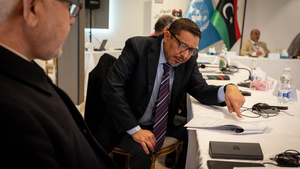 Deliberations among members of the Governance track in the Structured Dialogue