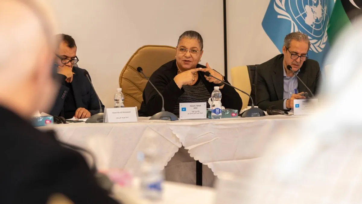 Deliberations among members of the Governance track in the Structured Dialogue