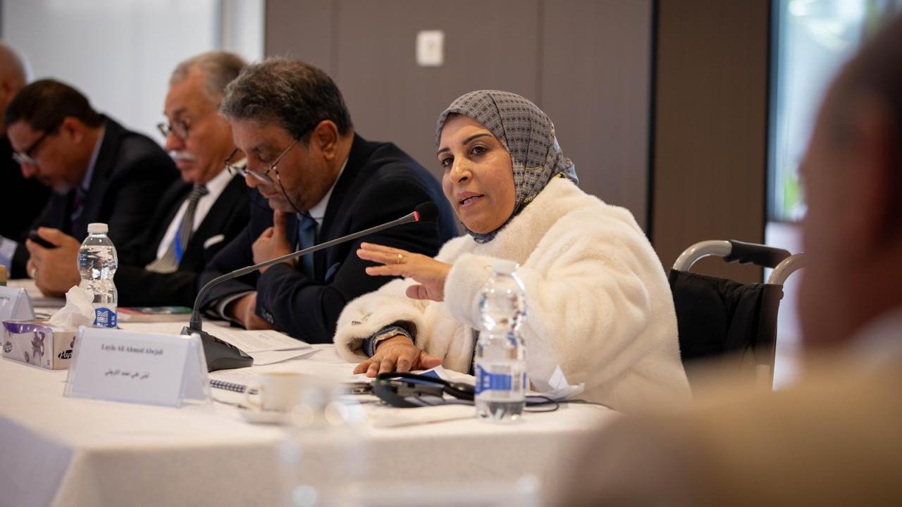 Deliberations among members of the Governance track in the Structured Dialogue