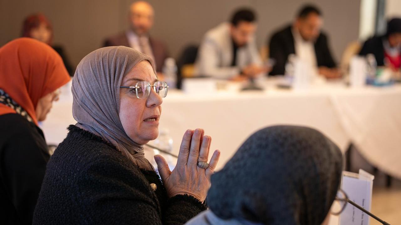Deliberations among members of the Governance track in the Structured Dialogue