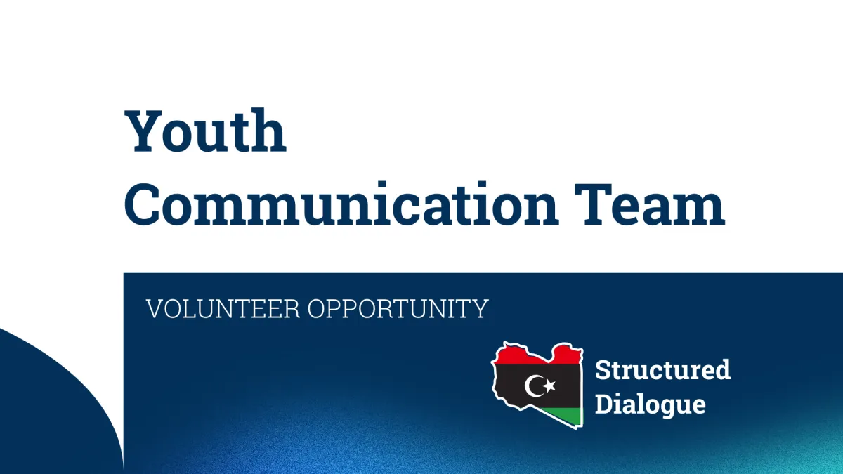 illustrative graphic invite Libyan youth to apply for the opportunity 