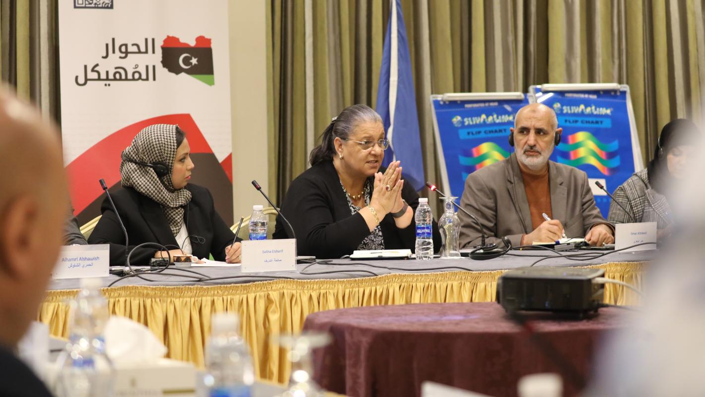 SRSG talking during SD Security meeting 