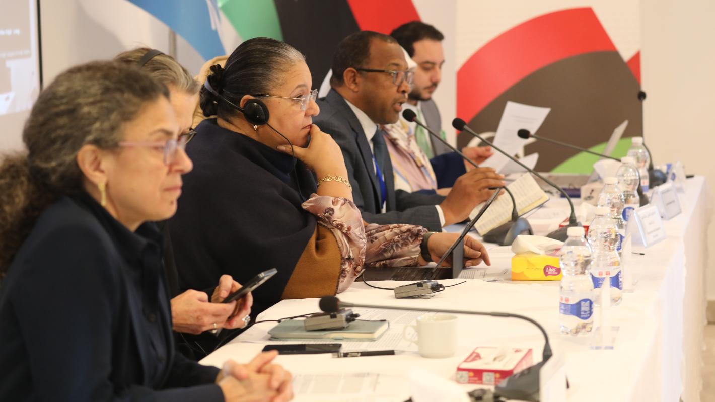 SRSG Tetteh at the meeting of the economy track and EWG member states