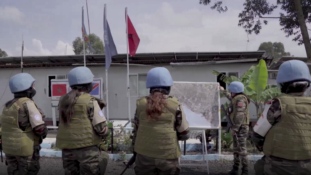 group of blue helmets