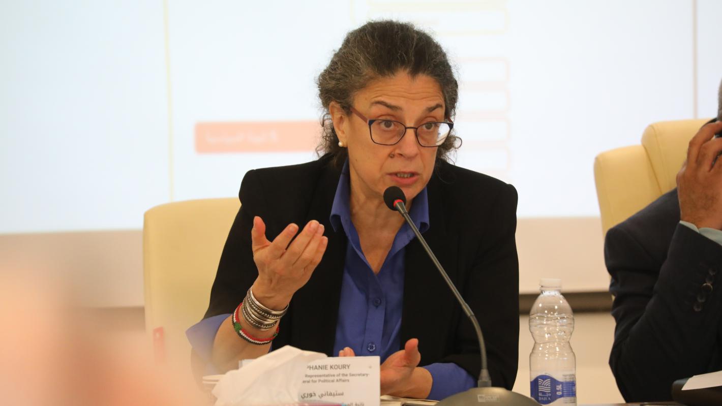 Stephanie Koury at a governance track meeting