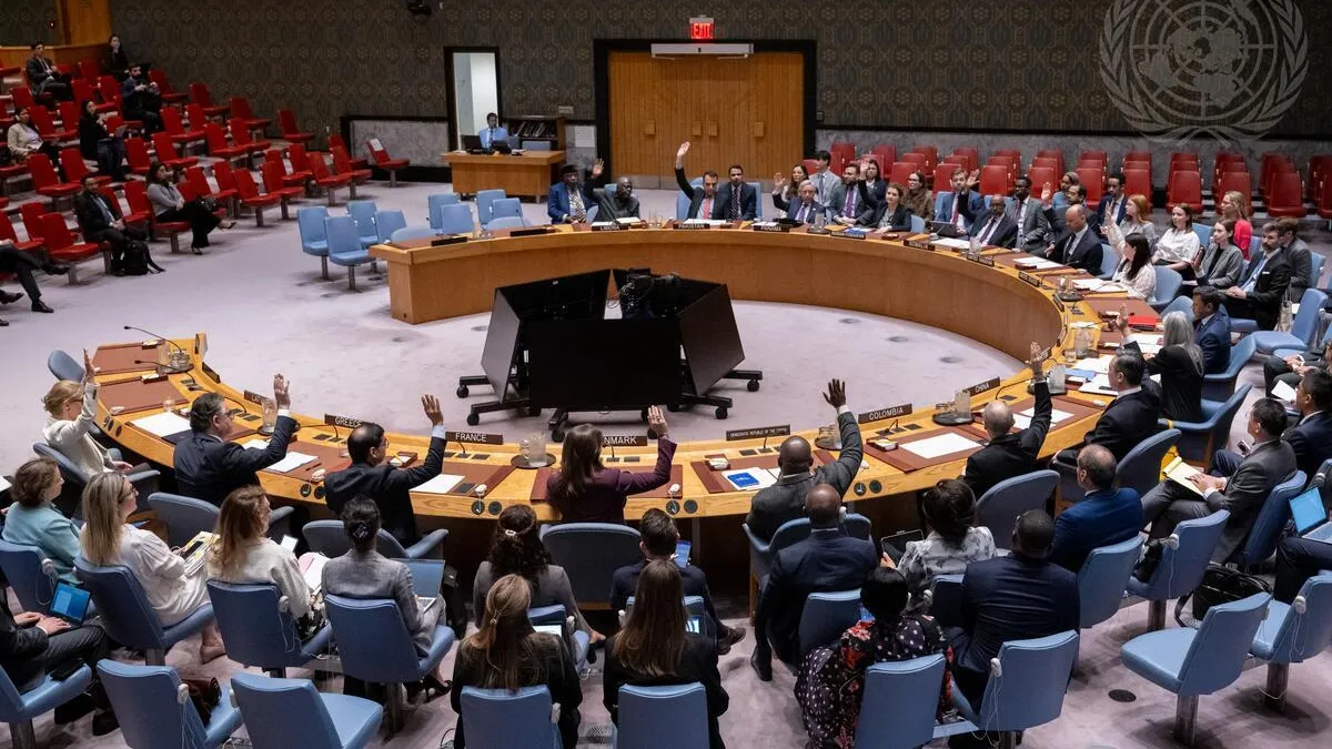 Security Council unanimously adopts Resolution 2819 (2026) on Libya sanctions renewal during the meeting on the situation in Libya 14 April 2026
