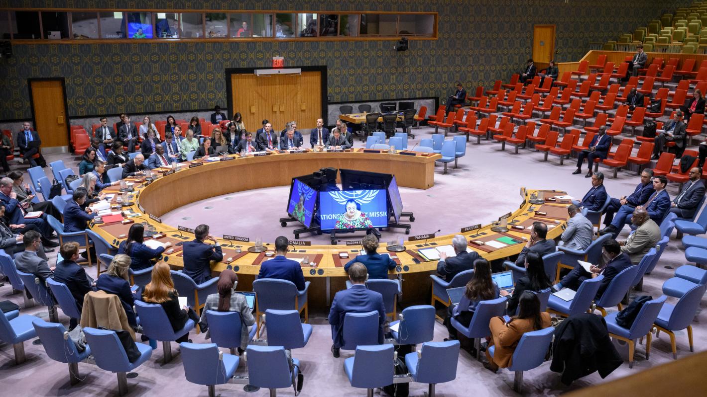 SRSG briefs the UN Security Council on 22 April