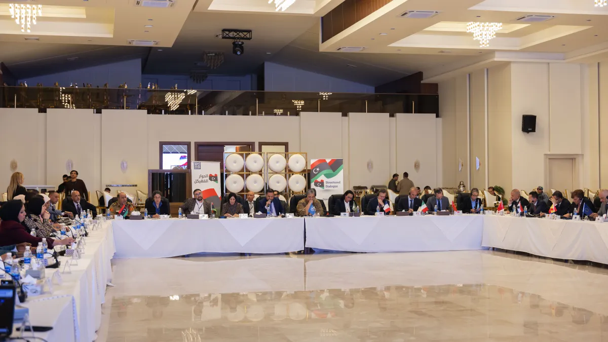 The Security Working Group of the International Follow-up Committee on Libya of the Berlin Process joined members of the Structured Dialogue Security Track in Benghazi, 5 May 2026.