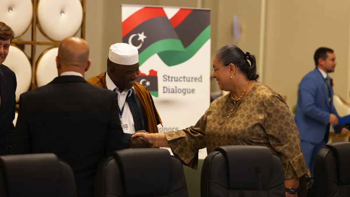 The Security Working Group of the International Follow-up Committee on Libya of the Berlin Process joined members of the Structured Dialogue Security Track in Benghazi, 5 May 2026.