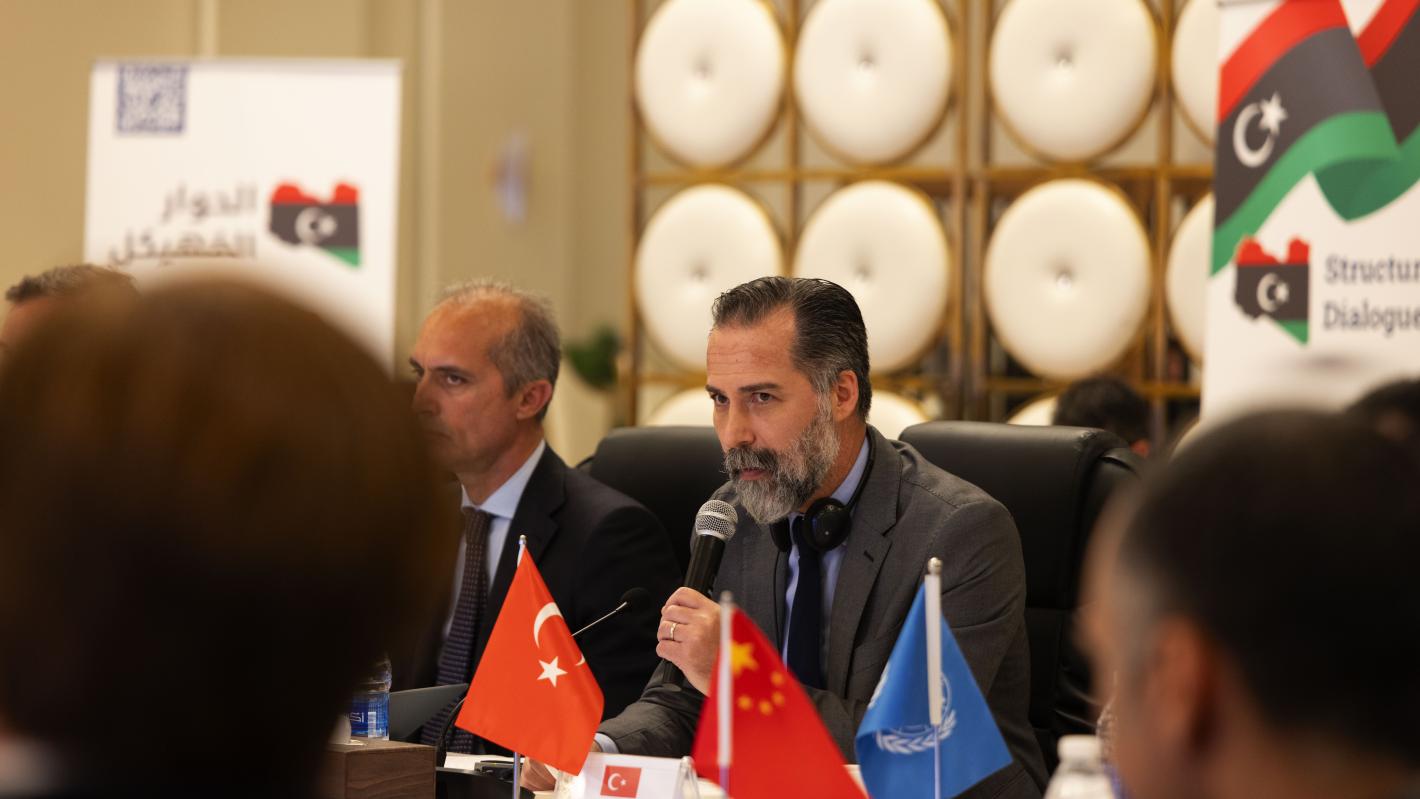 The Security Working Group of the International Follow-up Committee on Libya of the Berlin Process joined members of the Structured Dialogue Security Track in Benghazi, 5 May 2026.