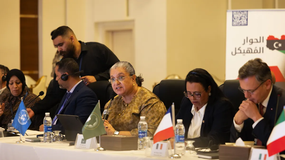 The Security Working Group of the International Follow-up Committee on Libya of the Berlin Process joined members of the Structured Dialogue Security Track in Benghazi, 5 May 2026.