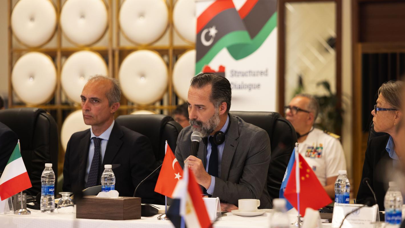 The Security Working Group of the International Follow-up Committee on Libya of the Berlin Process joined members of the Structured Dialogue Security Track in Benghazi, 5 May 2026.