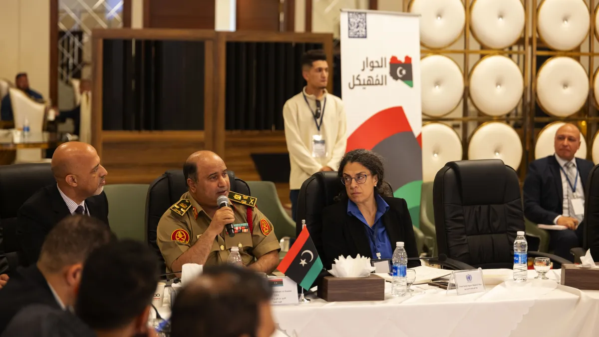 The Security Working Group of the International Follow-up Committee on Libya of the Berlin Process joined members of the Structured Dialogue Security Track in Benghazi, 5 May 2026.