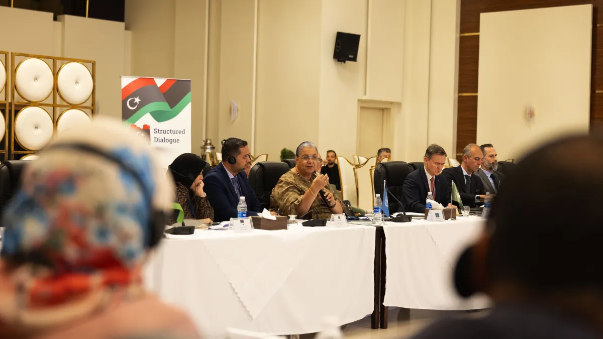 The Security Working Group of the International Follow-up Committee on Libya of the Berlin Process joined members of the Structured Dialogue Security Track in Benghazi, 5 May 2026.