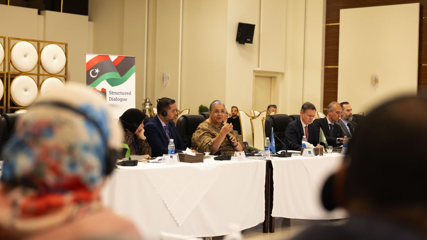 The Security Working Group of the International Follow-up Committee on Libya of the Berlin Process joined members of the Structured Dialogue Security Track in Benghazi, 5 May 2026.