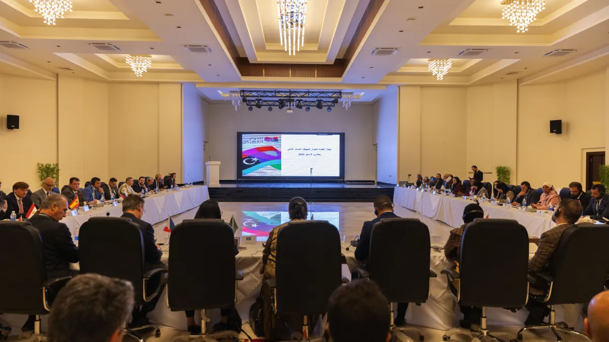 The Security Working Group of the International Follow-up Committee on Libya of the Berlin Process joined members of the Structured Dialogue Security Track in Benghazi, 5 May 2026.