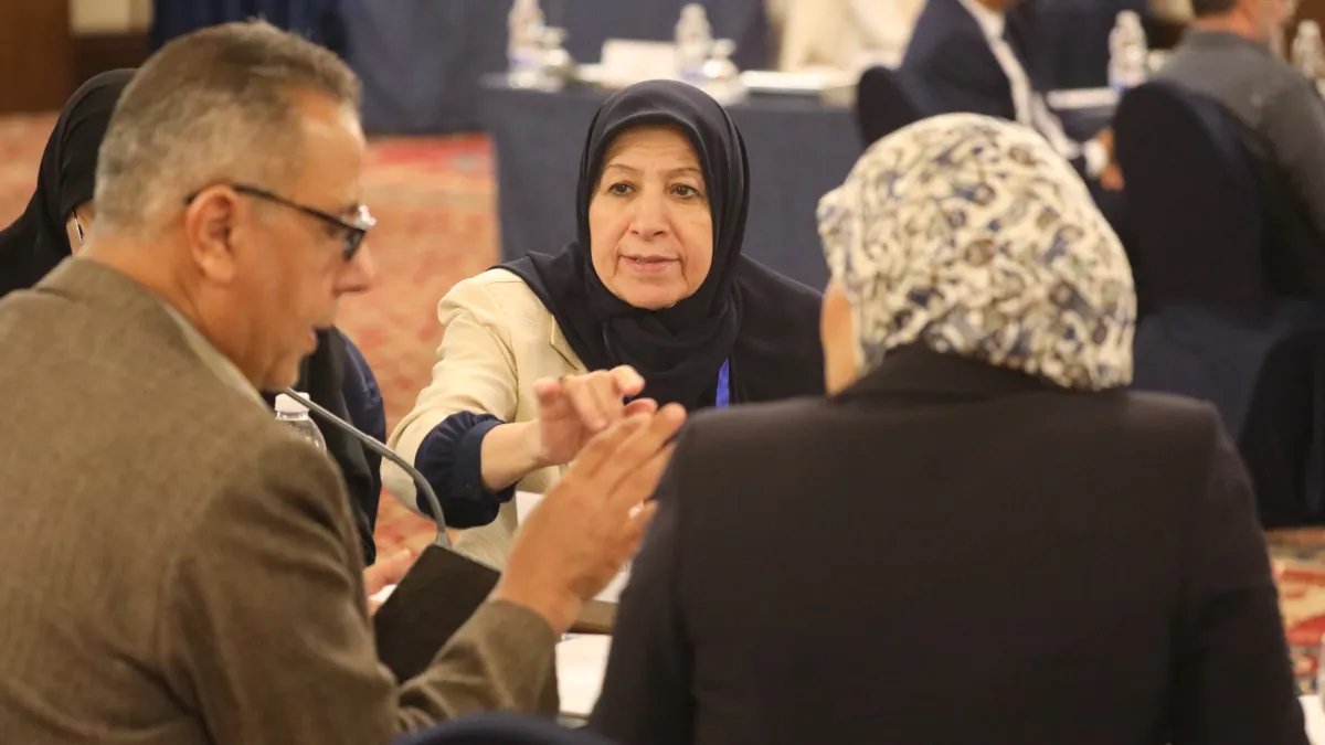Photo of the reconciliation and human rights track deliberation