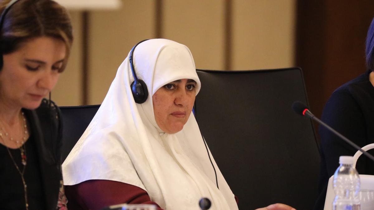 A view of a meeting of the Libyan Women's Caucus.