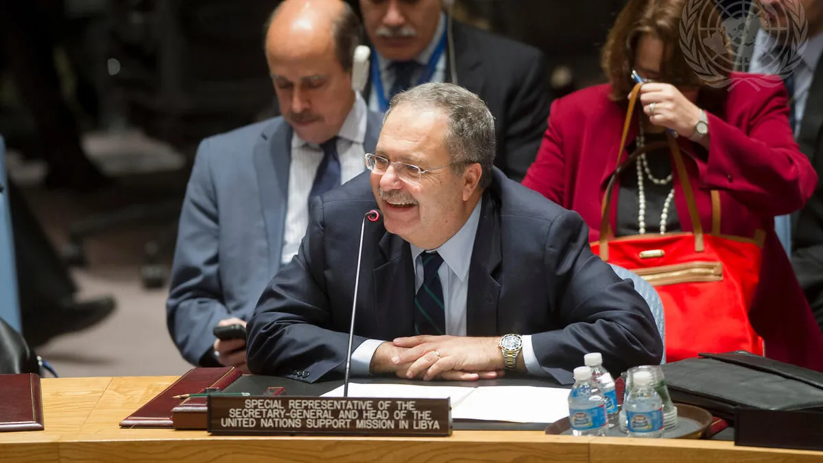 Tarek Mitri, Special Representative of the Secretary-General and Head of the UN Support Mission in Libya (UNSMIL), briefs the Security Council on the situation in that country.