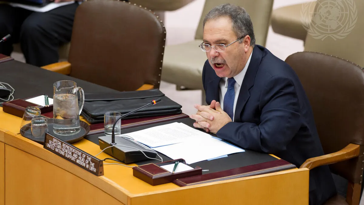 Tarek Mitri, Special Representative of the Secretary-General and Head of the UN Support Mission in Libya (UNSMIL), briefs the Security Council on the situation in that country.