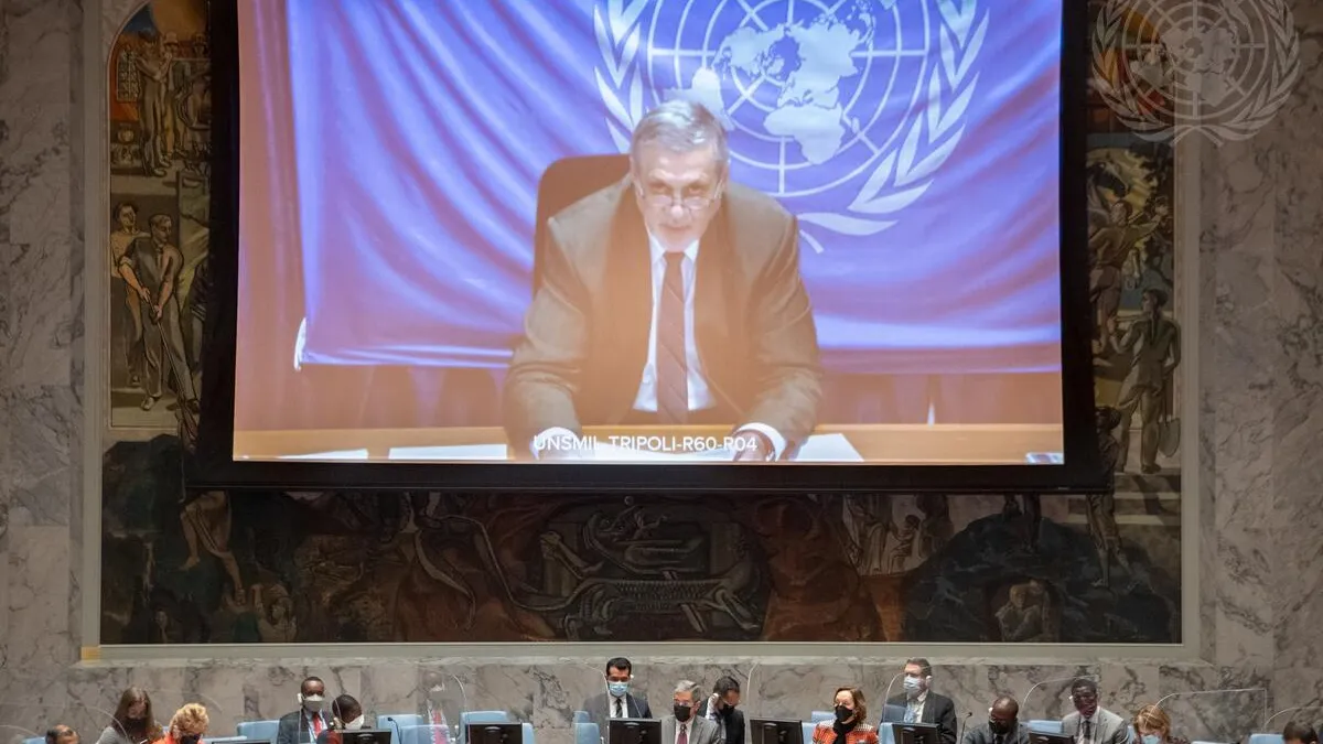 Ján Kubiš, Special Representative of the Secretary-General and Head of the United Nations Support Mission in Libya, briefs the Security Council meeting on the situation in Libya.