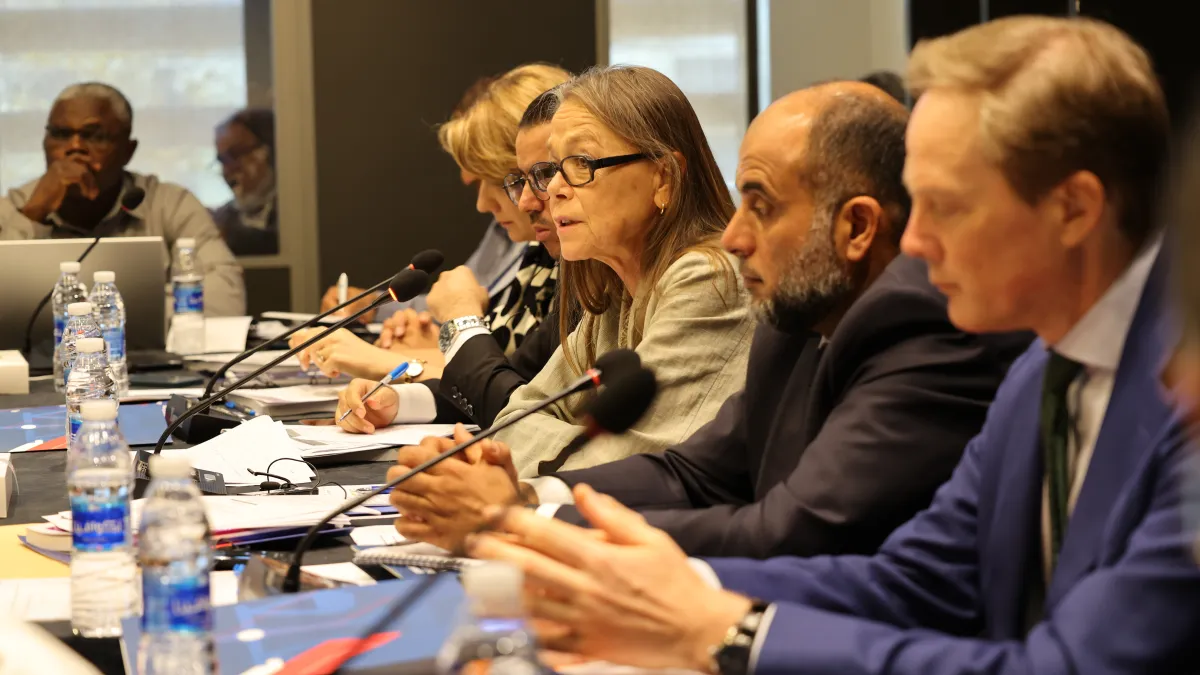 DSRSG-RC addressing attending institutions and families in the Missing Persons panel discussion