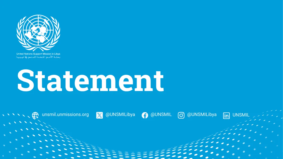 A Statement graphic from UNSMIL