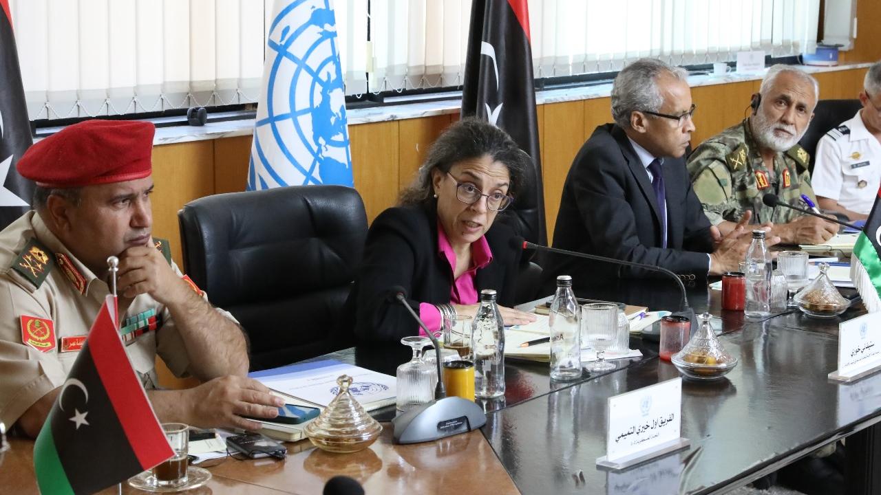 كلمة القائمة بأعمال رئيس البعثة خلال الرئاسة المشتركة لاجتماع مجموعة العمل الأمنية في سرت - 17 تشرين الأول / أكتوبر 2024