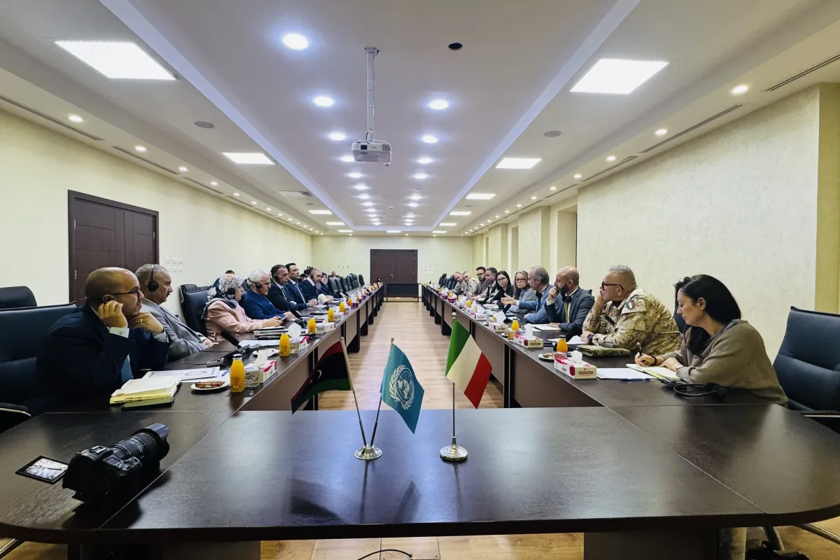 UN and Italy review progress on clearing Misratah blast site