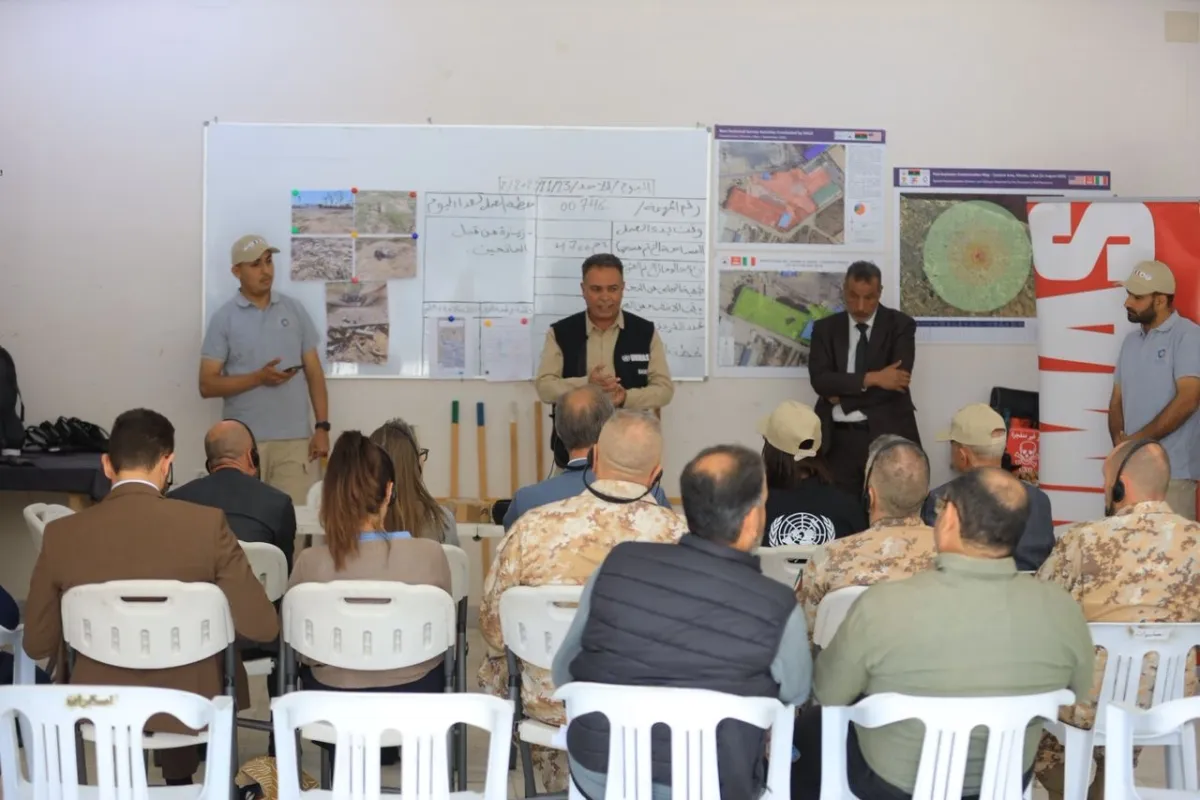 UN and Italy review progress on clearing Misratah blast site