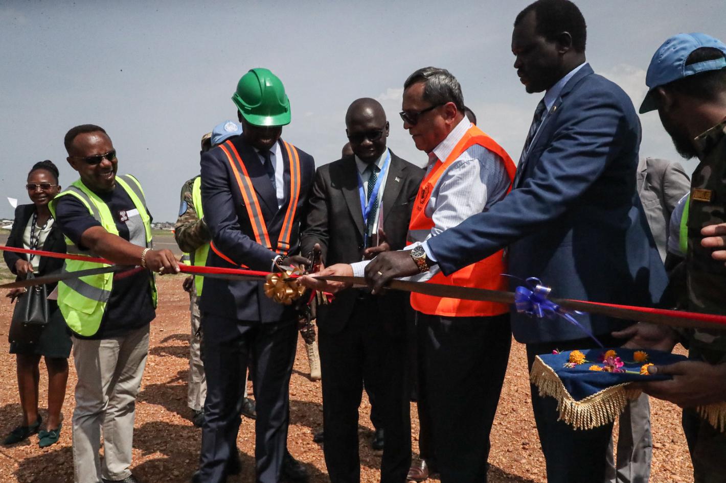 UN peacekeeping UNMISS airport support government