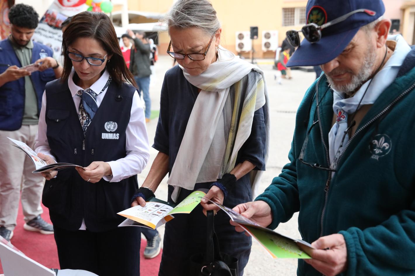 Deputy Special Representative of the Secretary-General and Resident Coordinator in Libya, Ulrika Richardson, joined the children and their families at the International Day for Mine Awareness event.