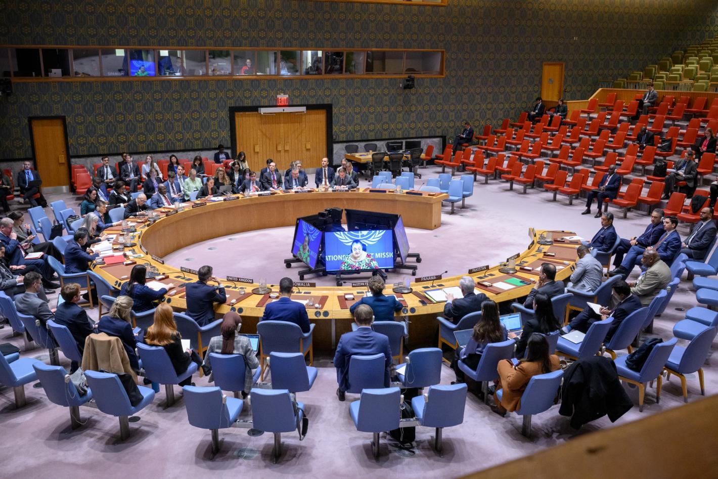 SRSG briefs the UN Security Council on 22 April