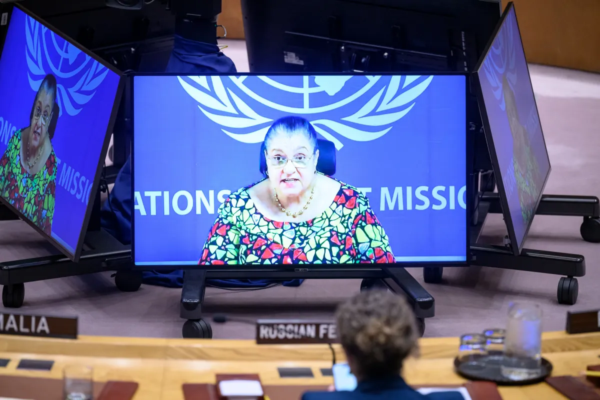 SRSG briefs the UN Security Council on 22 April