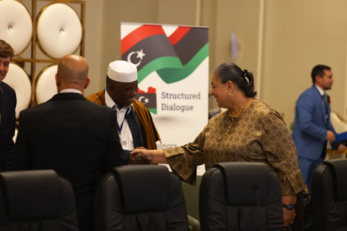 The Security Working Group of the International Follow-up Committee on Libya of the Berlin Process joined members of the Structured Dialogue Security Track in Benghazi, 5 May 2026.