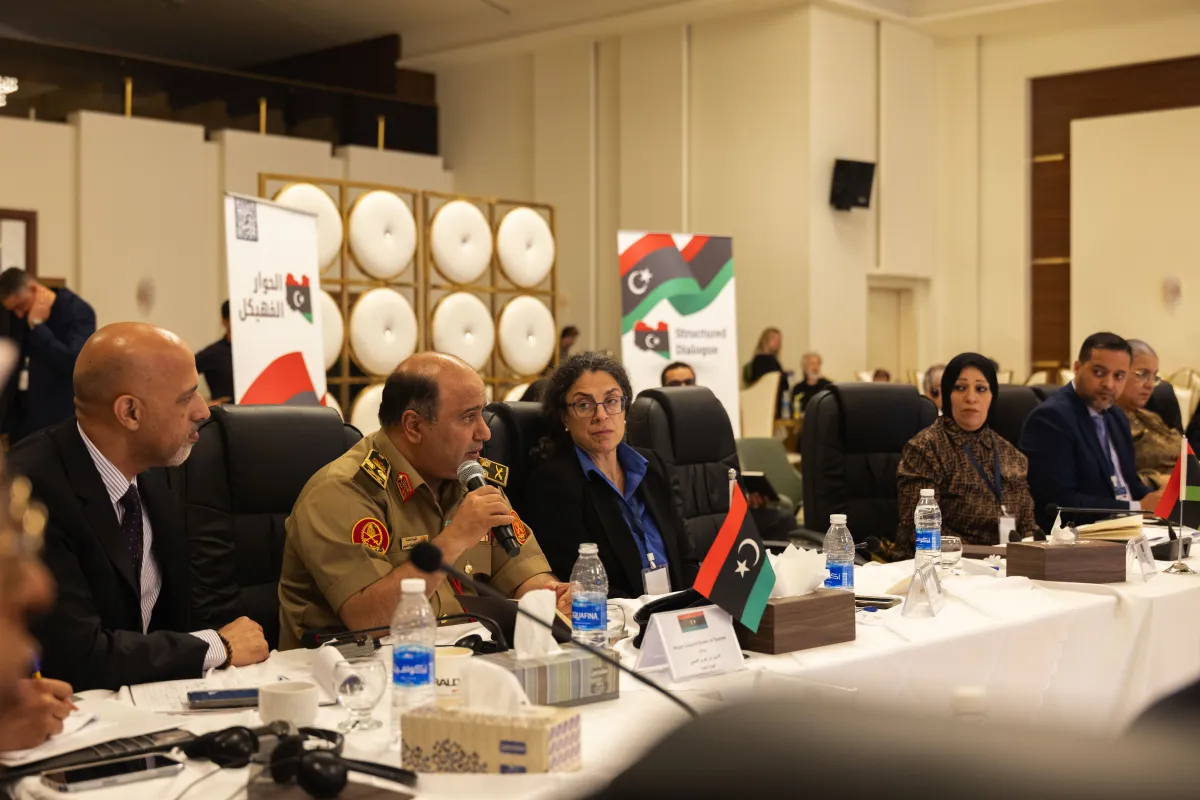 The Security Working Group of the International Follow-up Committee on Libya of the Berlin Process joined members of the Structured Dialogue Security Track in Benghazi, 5 May 2026.