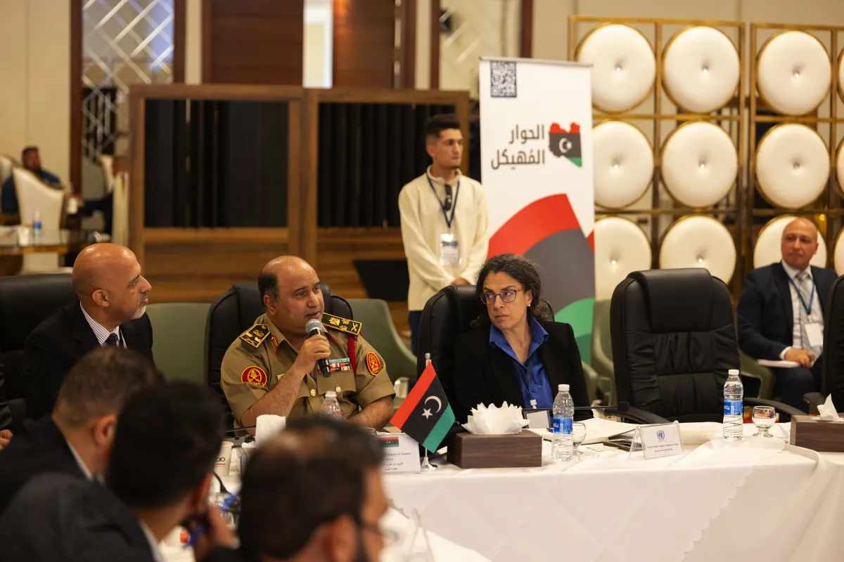 The Security Working Group of the International Follow-up Committee on Libya of the Berlin Process joined members of the Structured Dialogue Security Track in Benghazi, 5 May 2026.