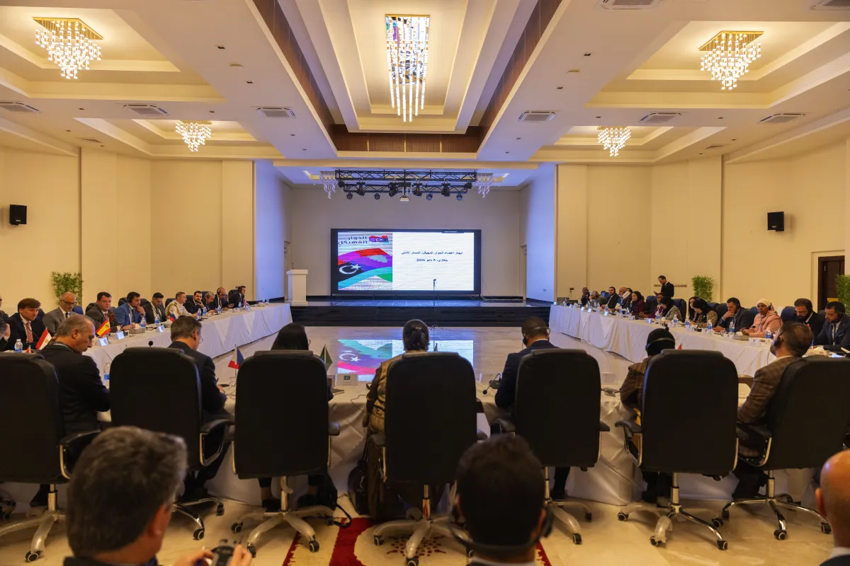 The Security Working Group of the International Follow-up Committee on Libya of the Berlin Process joined members of the Structured Dialogue Security Track in Benghazi, 5 May 2026.