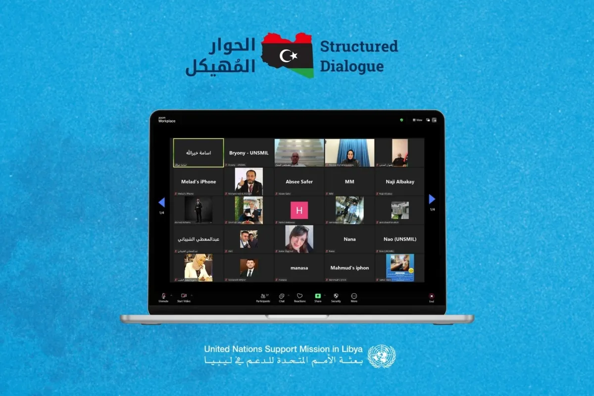 Graphic showing the online call between SD members and public