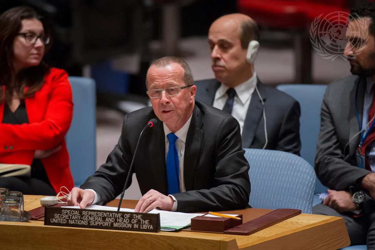 Martin Kobler, Special Representative of the Secretary-General and Head of the UN Support Mission in Libya (UNSMIL), briefs the Security Council.