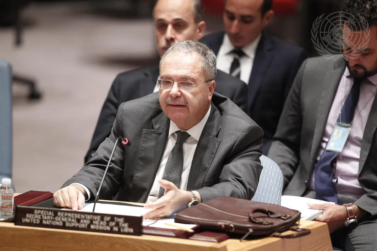 Tarek Mitri, Special Representative of the Secretary-General and Head of the UN Support Mission in Libya (UNSMIL), briefs the Security Council on the situation in Libya.