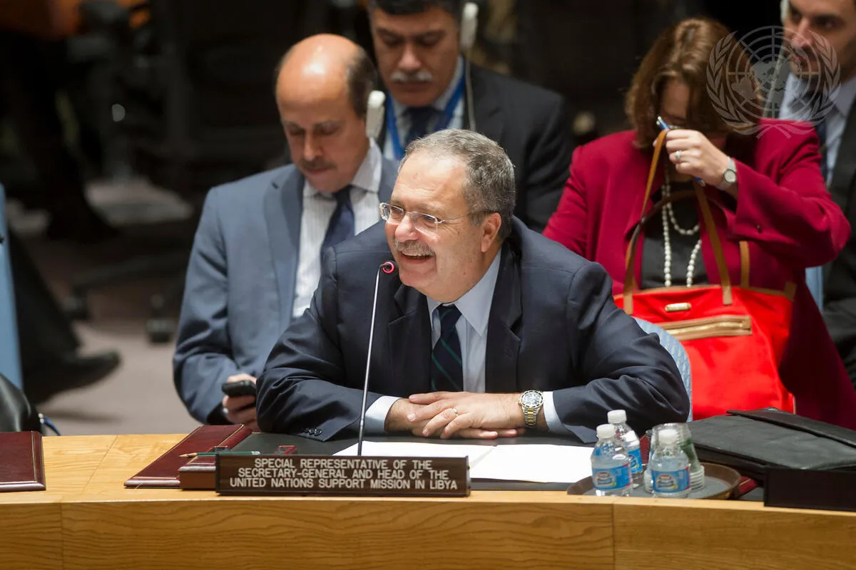 Tarek Mitri, Special Representative of the Secretary-General and Head of the UN Support Mission in Libya (UNSMIL), briefs the Security Council on the situation in that country.