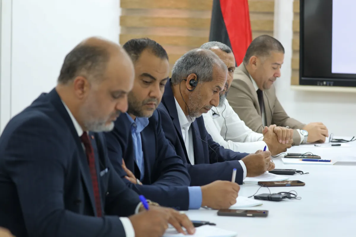 Representatives of municipal councils in the Zawiya region meeting with SRSG Tetteh