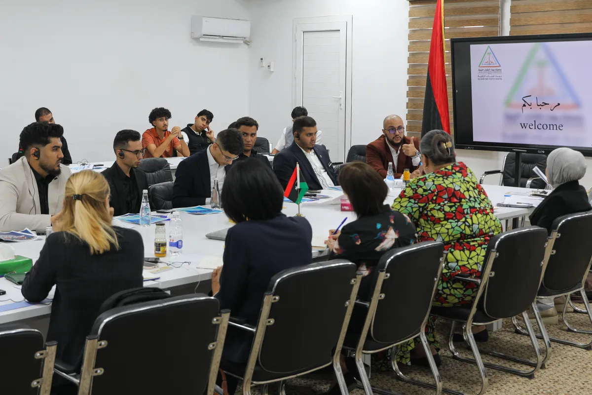 Representatives of youth councils in the Zawiya region discuss the next steps of the political process with SRSG Tetteh