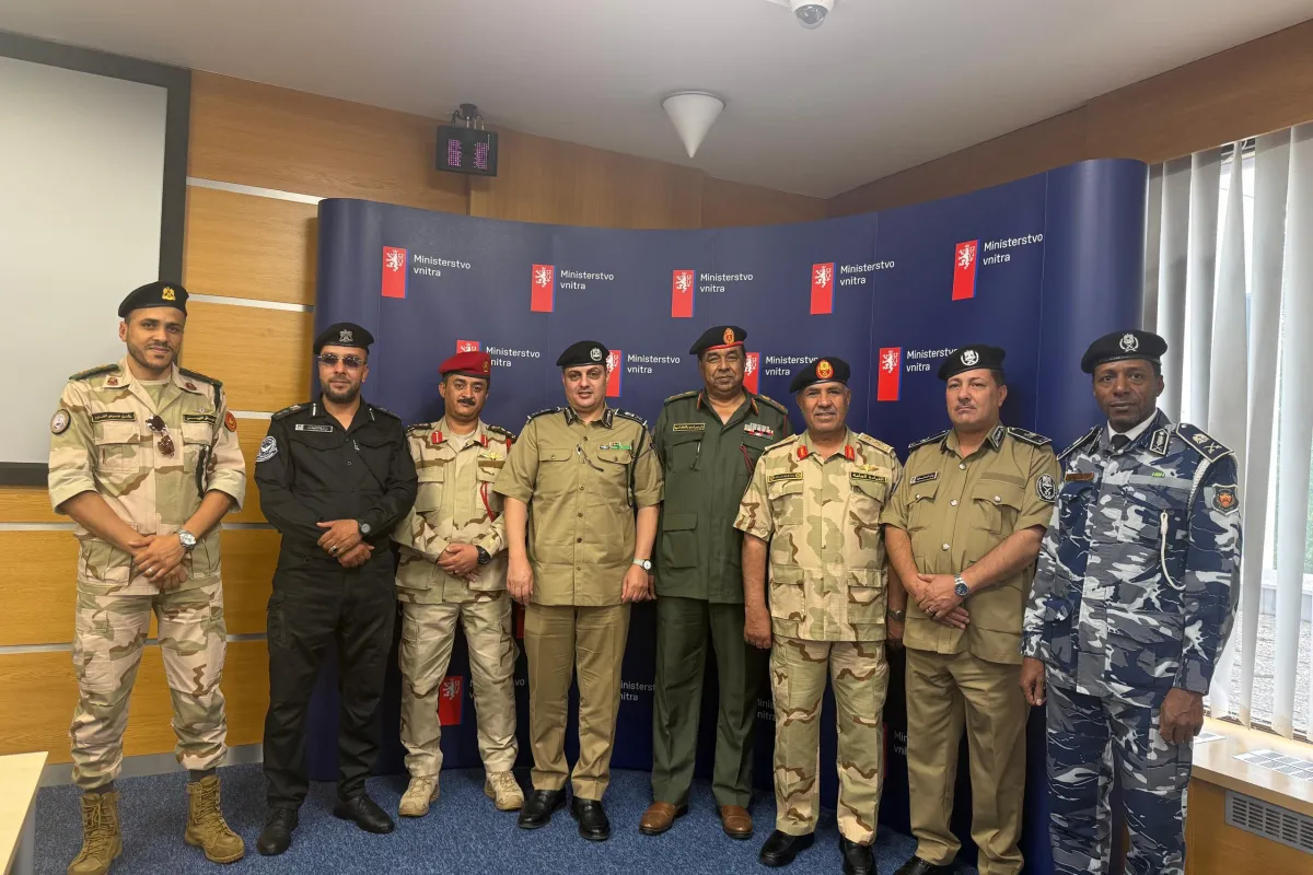 Libyan Joint Technical Coordination Team on Border Security focuses on a sharing experience visit with Czech counterpart autorities in Prague
