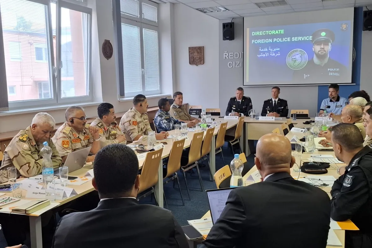 Libyan Joint Technical Coordination Team on Border Security focuses on a sharing experience visit with Czech counterpart autorities in Prague