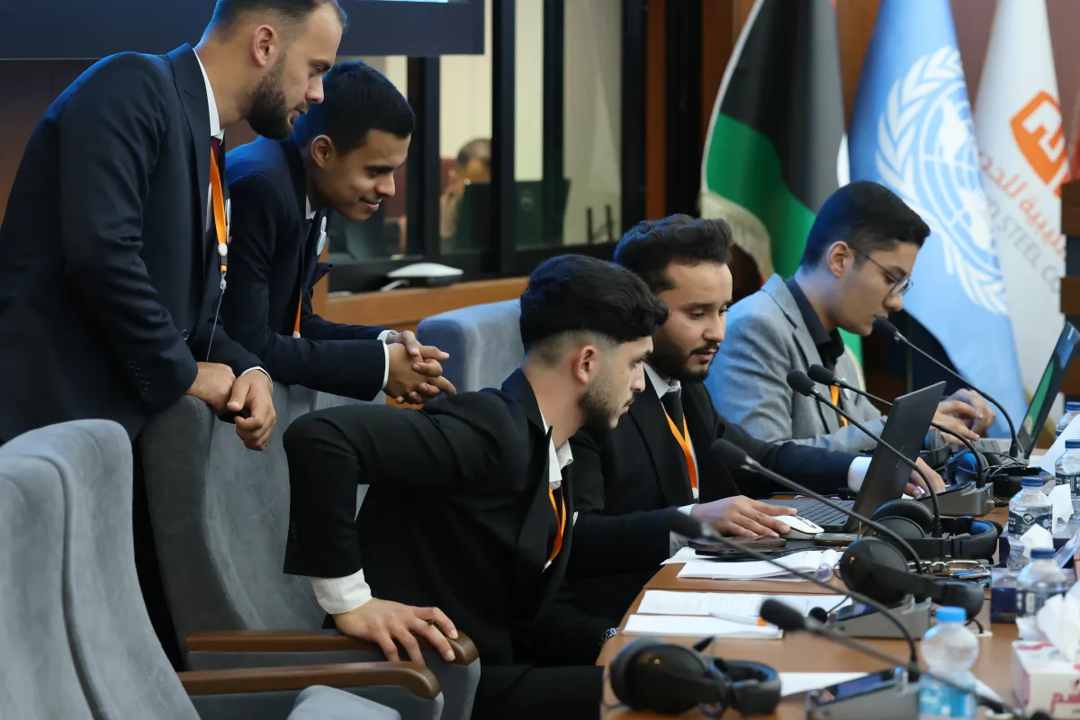 Youth preparing their internation to the General Assembly
