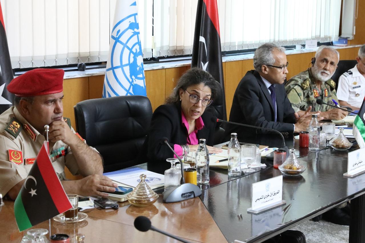 كلمة القائمة بأعمال رئيس البعثة خلال الرئاسة المشتركة لاجتماع مجموعة العمل الأمنية في سرت - 17 تشرين الأول / أكتوبر 2024